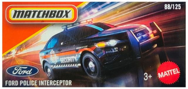 Mattel Matchbox™ Angličák v krabičke FORD POLICE INTERCEPTOR