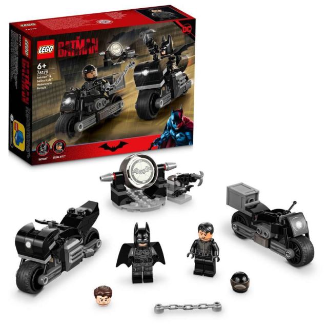 LEGO® DC 76179 Nahánačka na motorke Batmana a Seliny Kyle