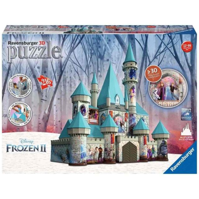 Ravensburger 11156 Puzzle 3D Disney Zámek Ledové království 216 dílků