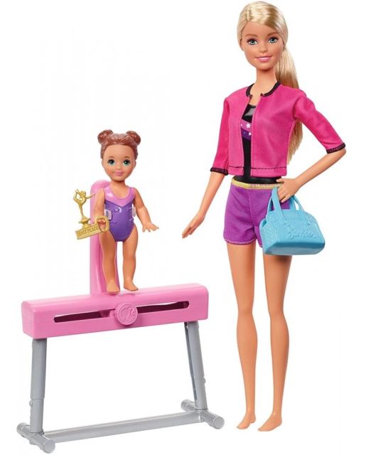 Mattel Barbie Povolání herní set Trenérka gymnastiky, FXP39