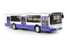Autobus, který hlásí zastávky česky 28 cm modrý
