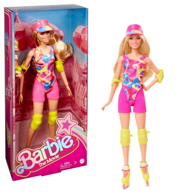 Mattel Barbie ve filmovém oblečku na kolečkových bruslích, HRB04
