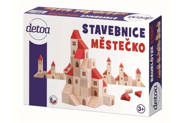 Detoa Dřevěná stavebnice městečko