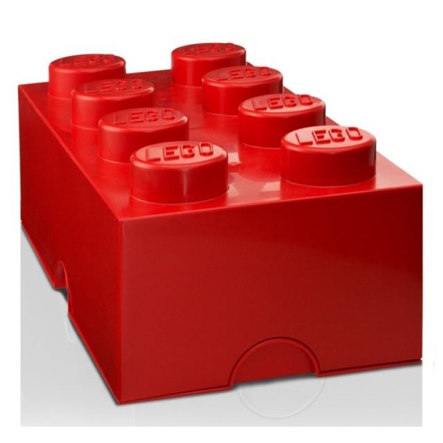 LEGO Úložný box 250x502x181 červený