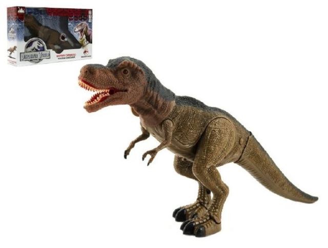 Dinosaurus Tyranosaurus chodící 40cm světlo, zvuk