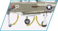 Cobi 5746 World War II Americké stíhacie lietadlo Bell P-39D Airacobra 1:32 (3)