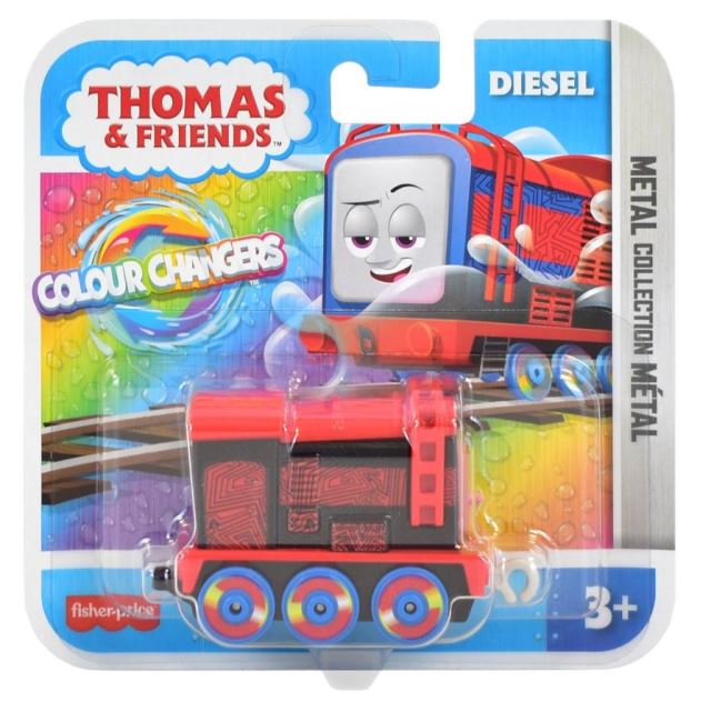 Mattel Fisher-Price® Tomáš a přátelé COLOR CHANGERS TAHACÍ KOVOVÁ MAŠINKA Diesel