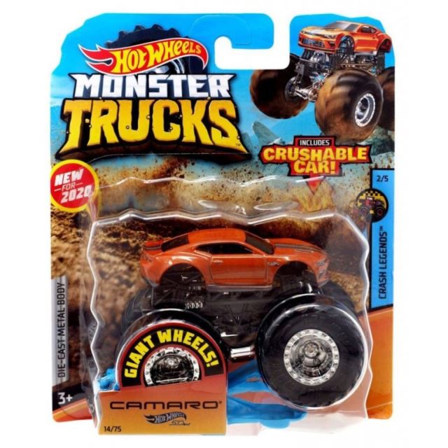 Hot Wheels® Monster Trucks Kaskadérské kousky Camaro, Mattel GJD78