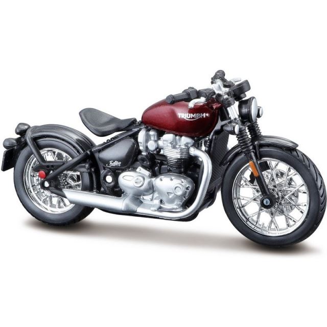 Burago Kovový model motorky Triumph Bonneville Bobber 1:18