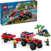 LEGO® CITY 60412 Hasičský vůz 4x4 a záchranný člun
