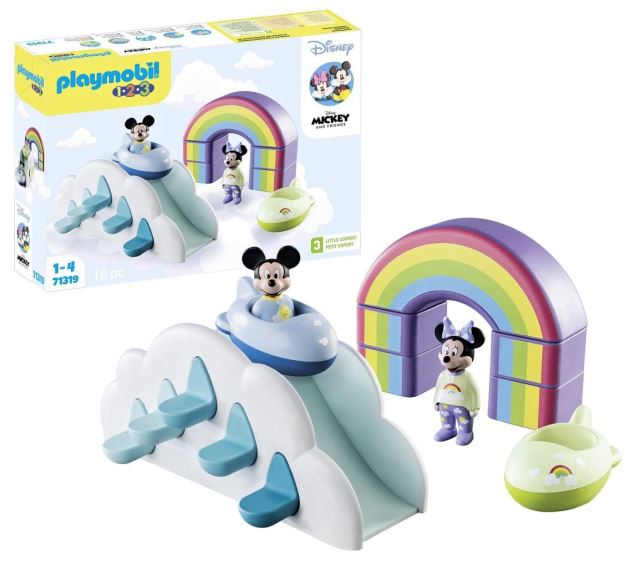 Playmobil 1.2.3 & Disney 71319 Mickey & Minnie Obláčikový dom