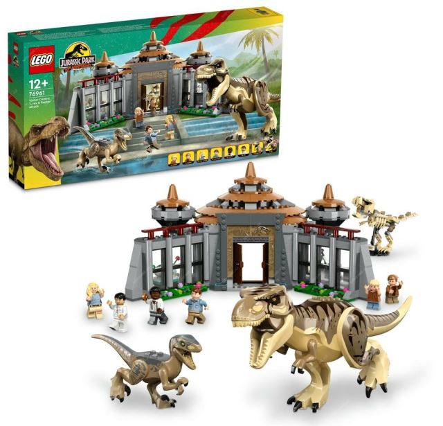 LEGO® Jurassic World 76961 Stredisko pre návštevníkov: útok T-rexa a raptora