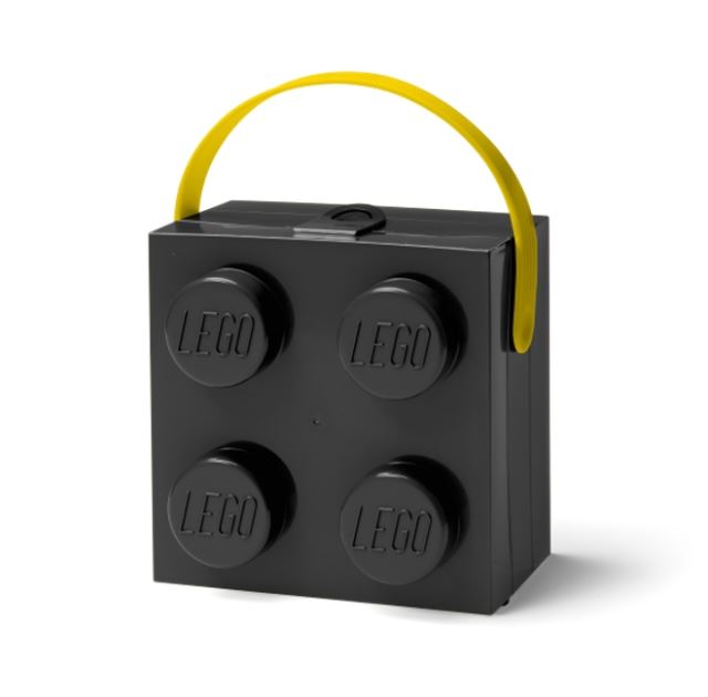 LEGO® Svačinový box s rukojetí černý