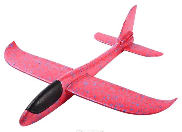 Hádzacie lietadlo 50 cm červené