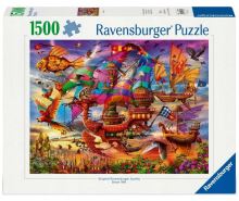 Ravensburger 01487 Puzzle Mystická lietajúca loď 1500 dielikov