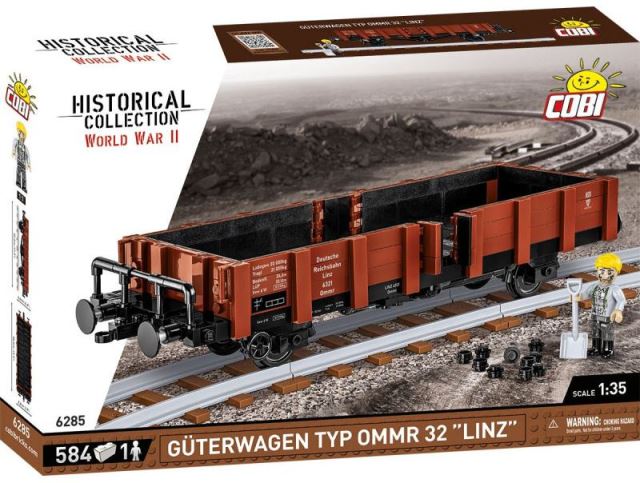 Cobi 6285 Nákladní vagón typ Ommr 32 LINZ, 1:35, 584 k, 1 f