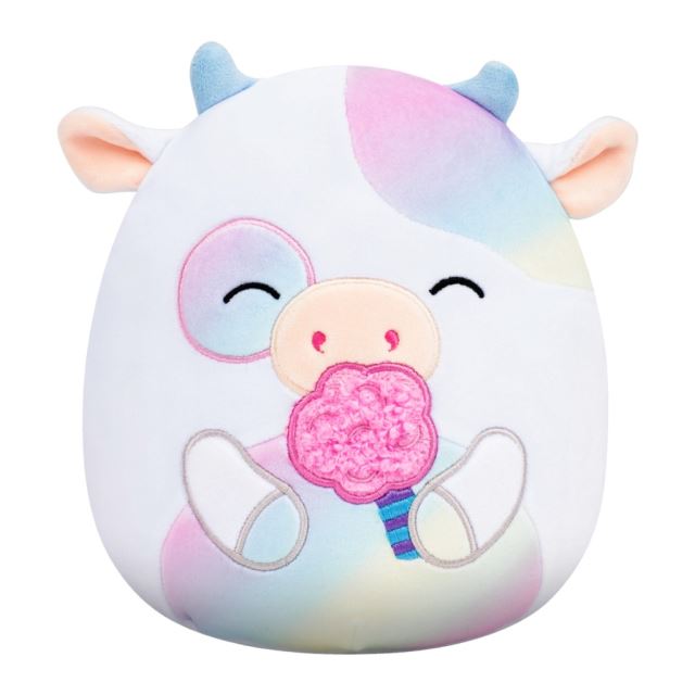 SQUISHMALLOWS Krava s cukrovou vatou - Belozi, 13 cm
