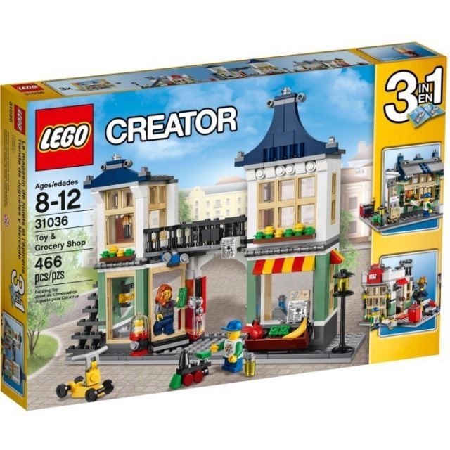 LEGO® Creator 31036 Obchod s hračkami a potravinami 3 v 1