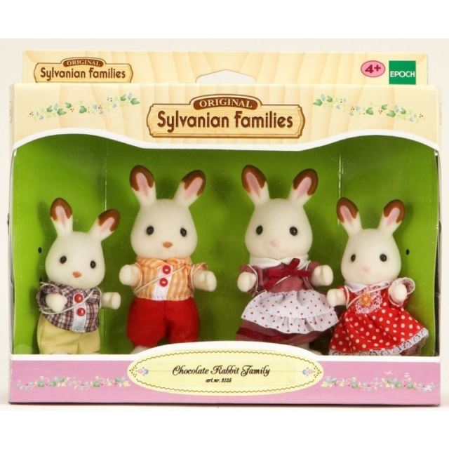 Sylvanian Families 4150 Rodina "chocolate" králíků