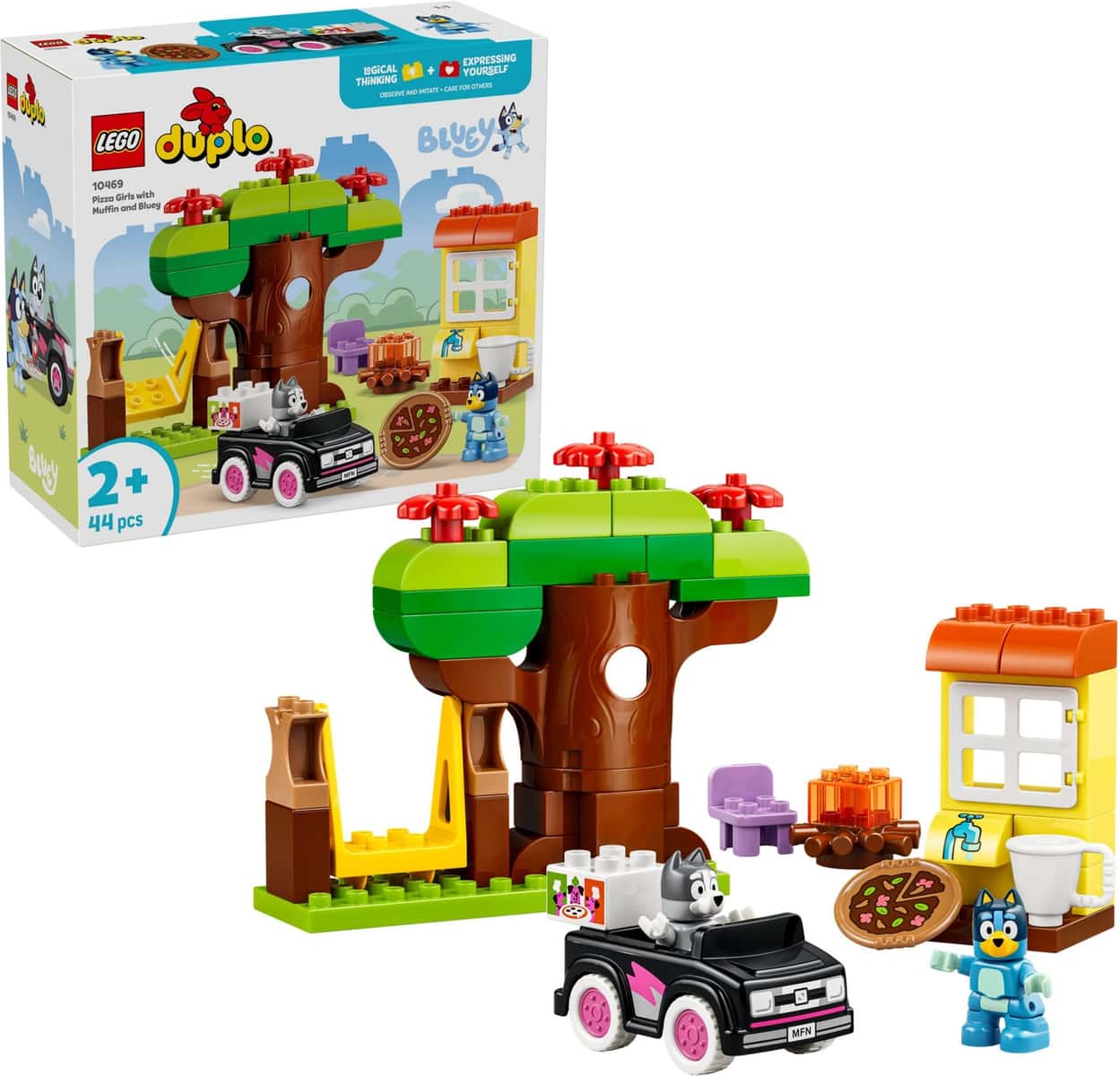 Lego duplo 10469 muffin, bluey a rozvoz pizzy