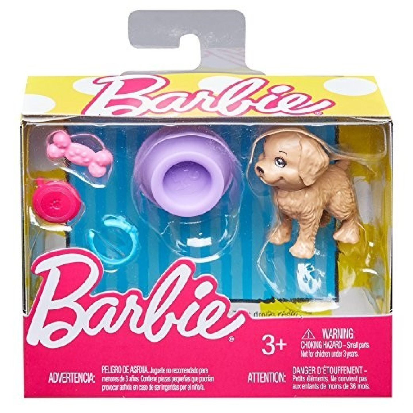 Barbie herní doplňky - domácí mazlíček pejsek, Mattel FHY70