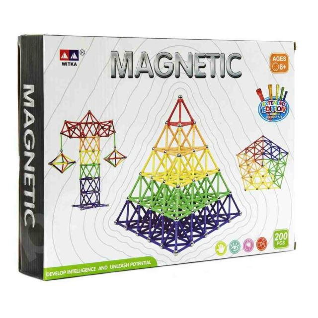 Magnetická stavebnica 200ks