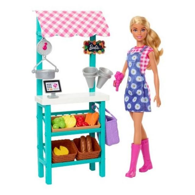 Mattel Barbie® Farmářský stánek s panenkou, HCN22