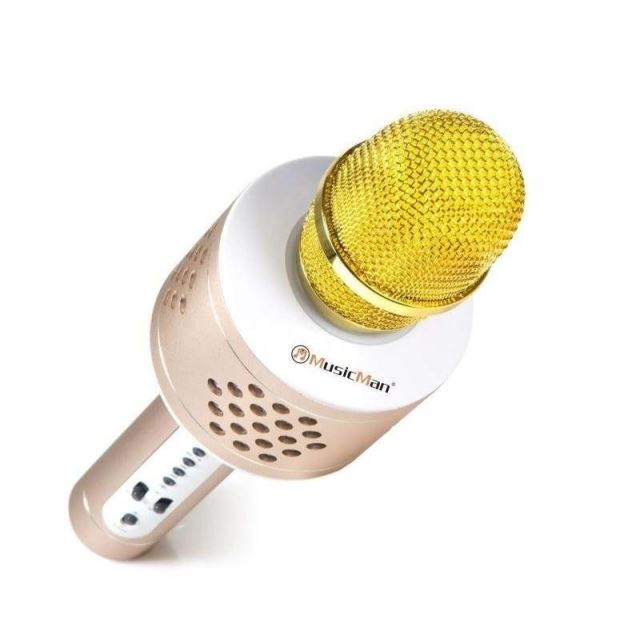 Teddies Mikrofon KARAOKE Bluetooth zlatý