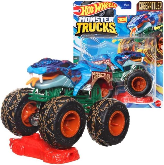 Mattel Hot Wheels® Monster Trucks Kaskadérské kousky CAGERATTLER, HTM45