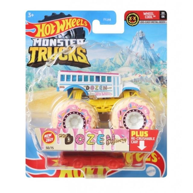 Hot Wheels® Monster Trucks Kaskadérské kousky Dozen Delivery, Mattel GTH94