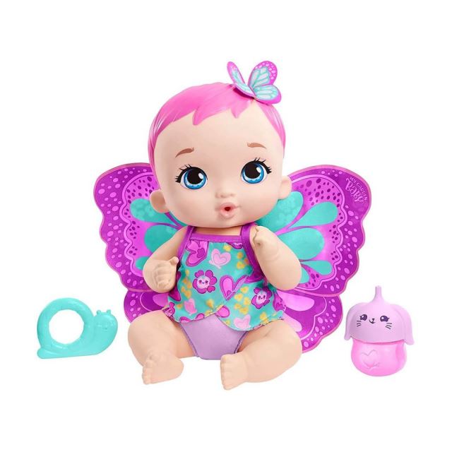 Mattel My Garden Baby™ Purpurový Motýlek Feed & Change, GYP10