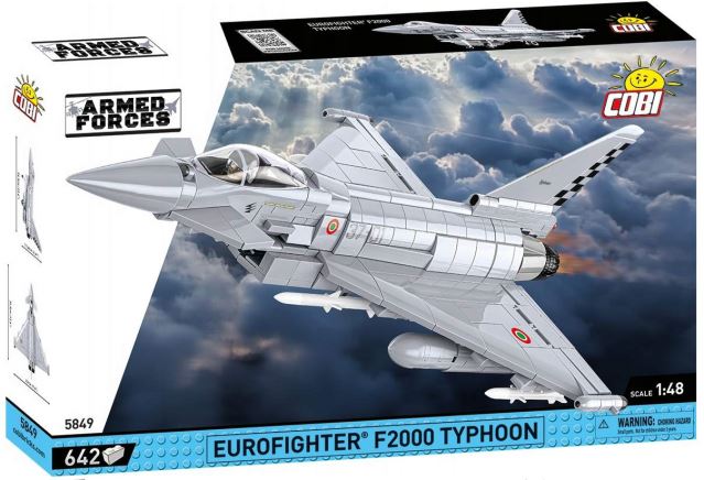Cobi 5849 Viacúčelové lietadlo Eurofighter F2000 Typhoon Italy