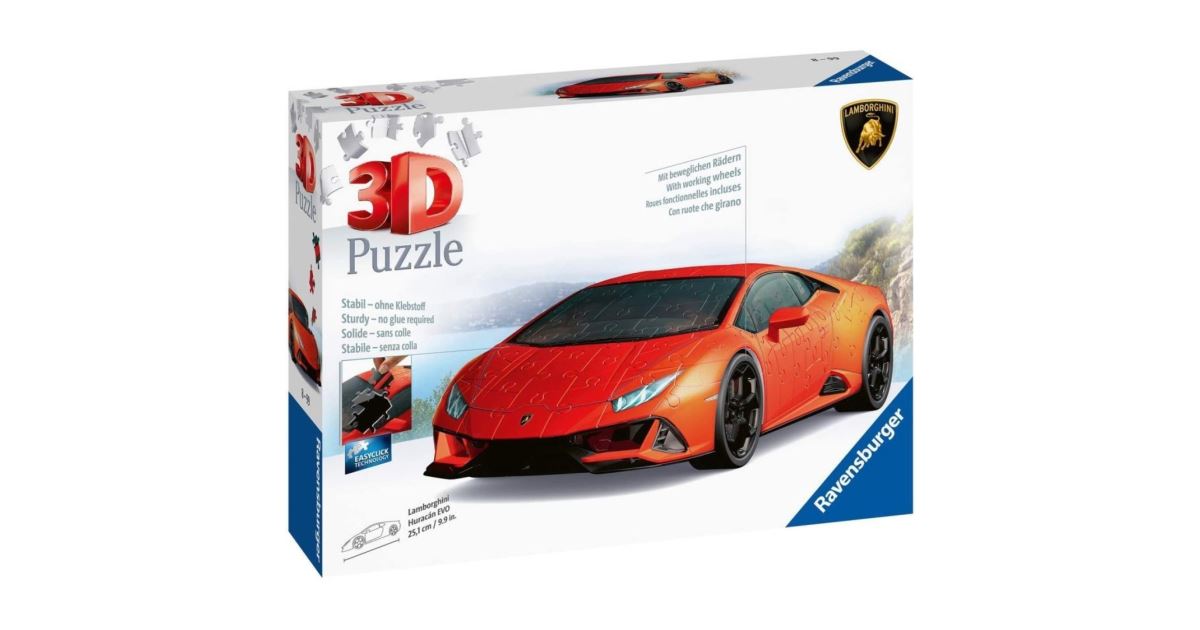 LAMBORGHINI HURACÁN EVO 3D PUZZLE BY RAVENSBURGER