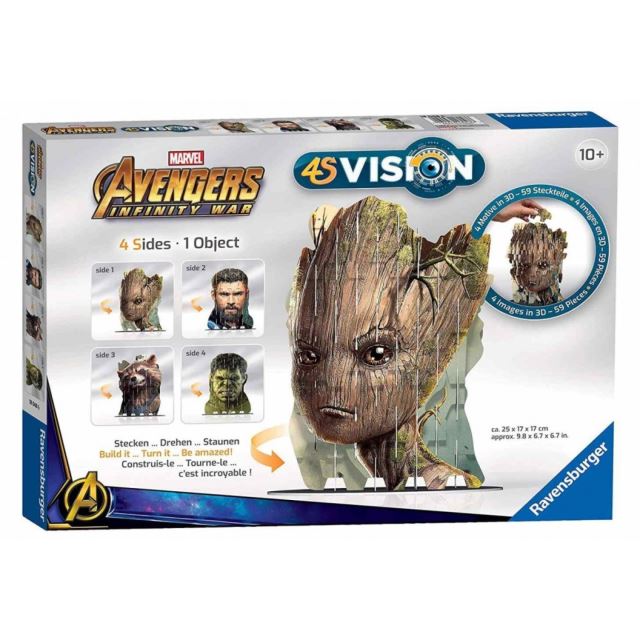 Ravensburger 18048 Puzzle 4S Vision Avengers Infinity War