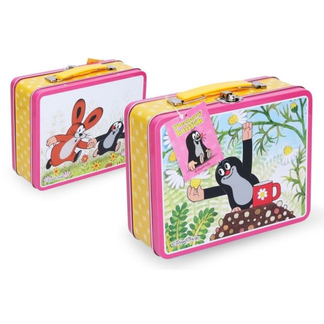 Wiky Plechový kufřík krtek růžový