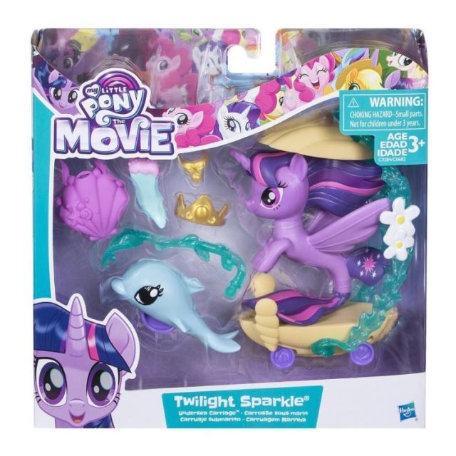 MLP My Little Pony Mořský poník Twilight Sparkle a kočár s delfínem