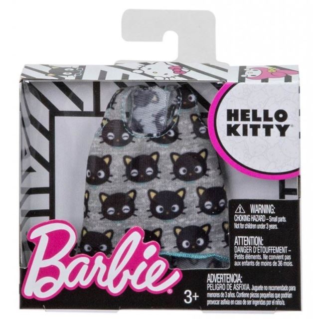 Barbie Tričko šedé, Mattel FLP44