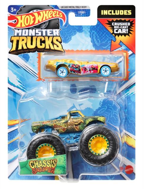 Hot Wheels® Monster Trucks s angličákem CHASSIS SNAPPER, HKM09