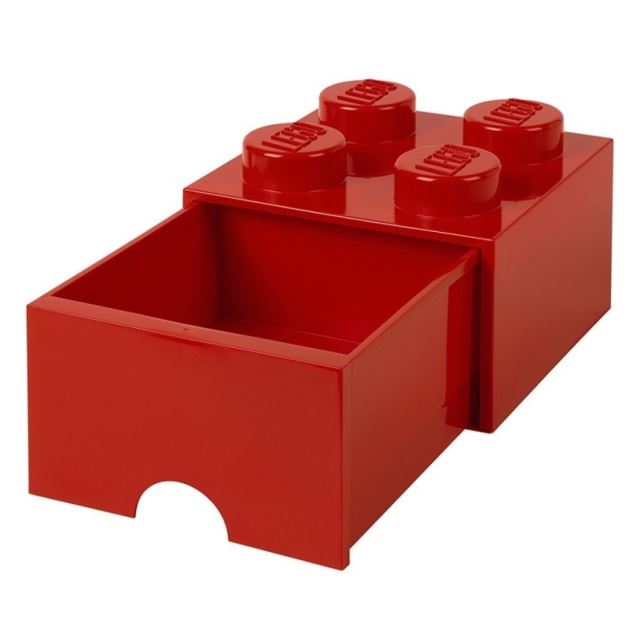 LEGO® Úložný box 250x252x181 se šuplíkem červený