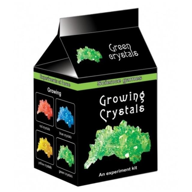 Mini chemická sada - Rostoucí krystaly zelené