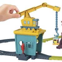 Tomáš a priatelia Vláčikový set so žeriavom a motorovou mašinkou, Mattel HDY58 (6)