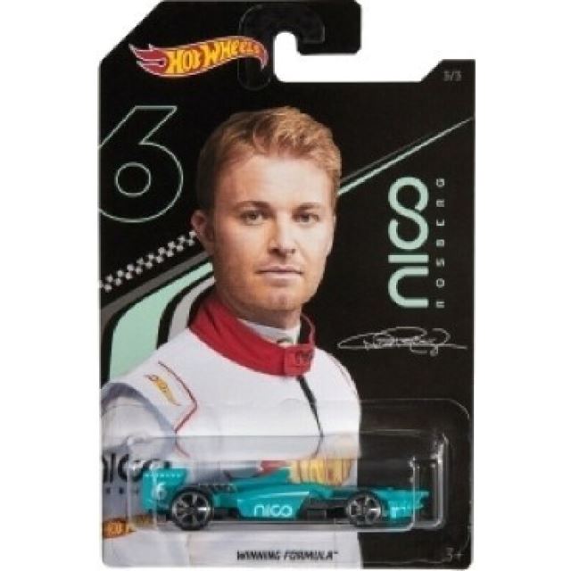 Hot Wheels angličák 1:64 Nico Rosberg Winning Formula, Mattel GGC37