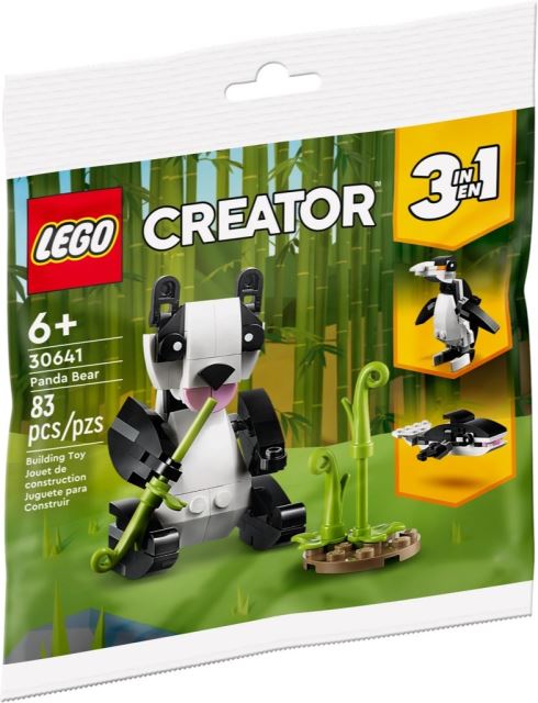 LEGO® Creator 30641 3v1: Panda, Tučňák, Velryba