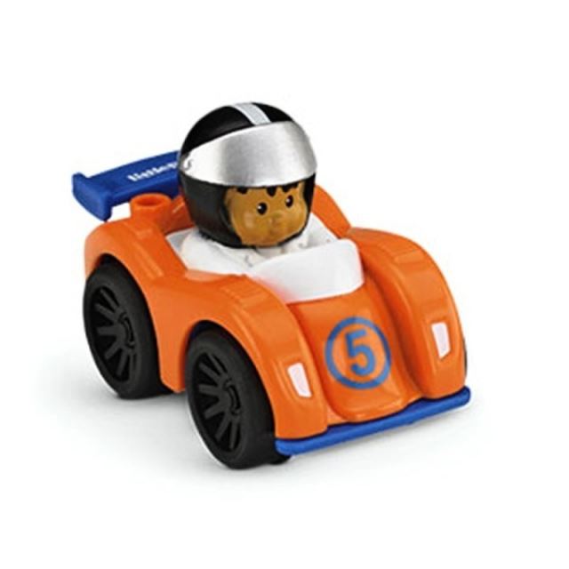 Little People mini autíčko oranžový závoďák, Fisher Price Y3703
