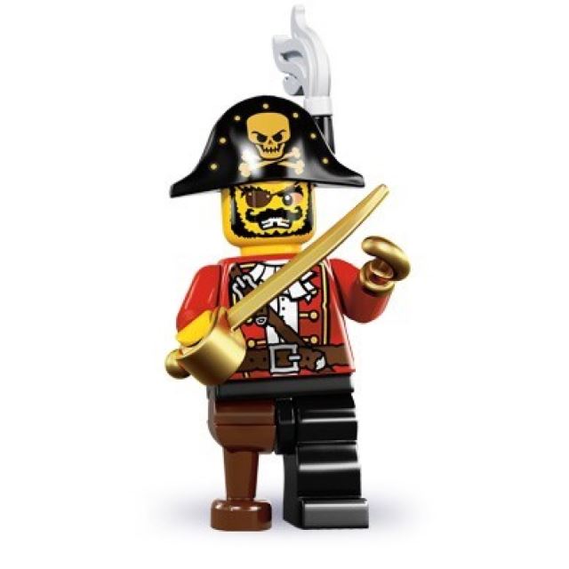 LEGO 8833 Minifigurka Kapitán pirátů