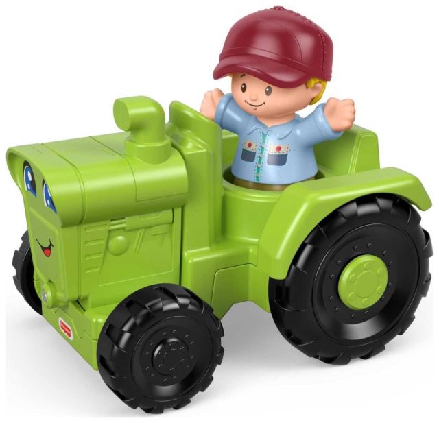 Mattel Fisher Price Little People Zelený traktor, GGT39