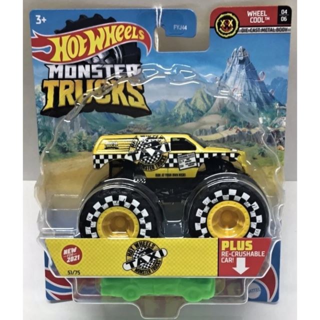 Hot Wheels® Monster Trucks Kaskadérské kousky Taxi, Mattel GTH95