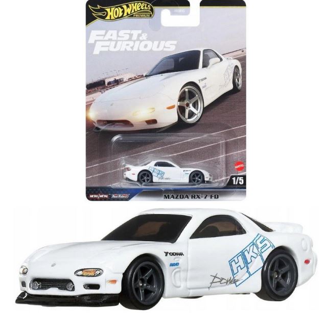 Mattel HW PREMIUM FAST & FURIOUS Mazda RX-7 FD 1/5