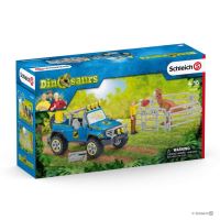 Schleich 41464 Terénní vůz s venkovním výběhem pro dinosaura (1)