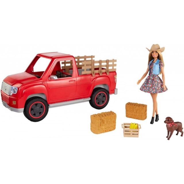 Mattel Barbie Auto, Farmářka a její pes, GFF52